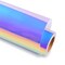 Holographic Vinyl Permanent Opal White Vinyl for Cricut - 12" x 6 Ft White Adhesive Vinyl Roll for All Vinyl Cutter Craft Vinyl Christmas White